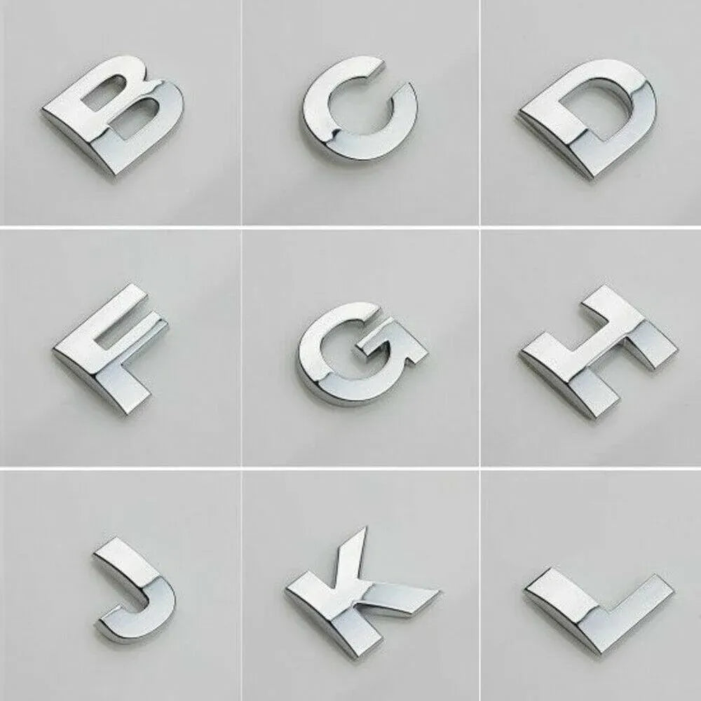A-Z Alphabet Letters Car Sticker — view 3