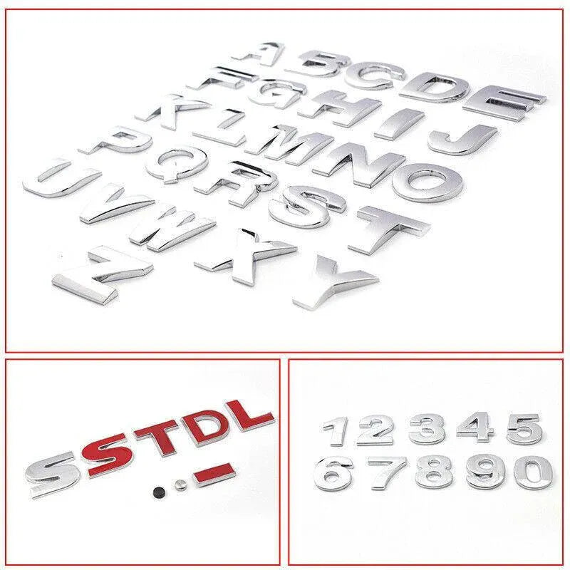 A-Z Alphabet Letters Car Sticker — view 11