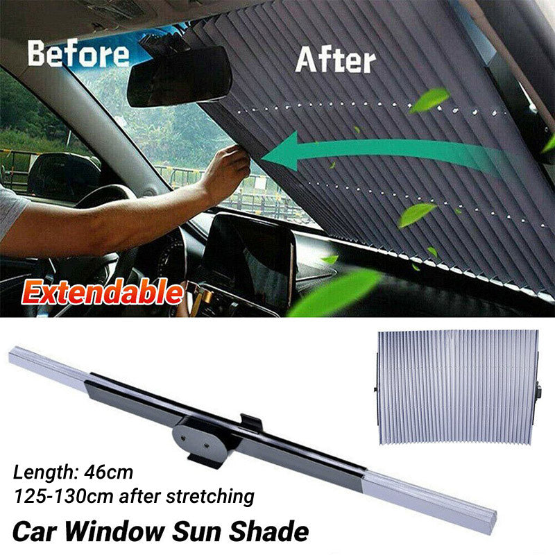 Retractable Folding Sunshade Car Curtain — view 2