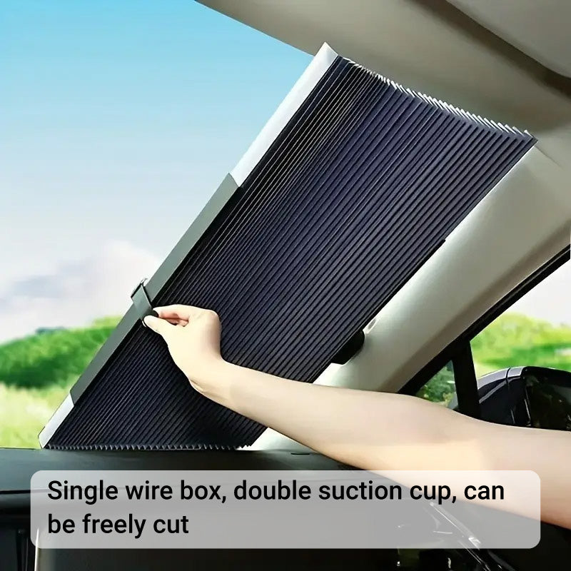 Retractable Folding Sunshade Car Curtain — view 5