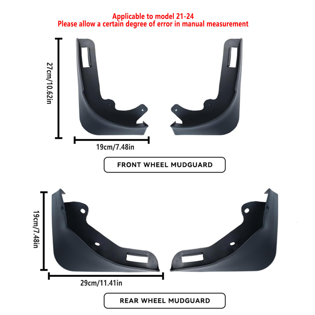 4PCS Universal Soft Rubber Fender — view 4
