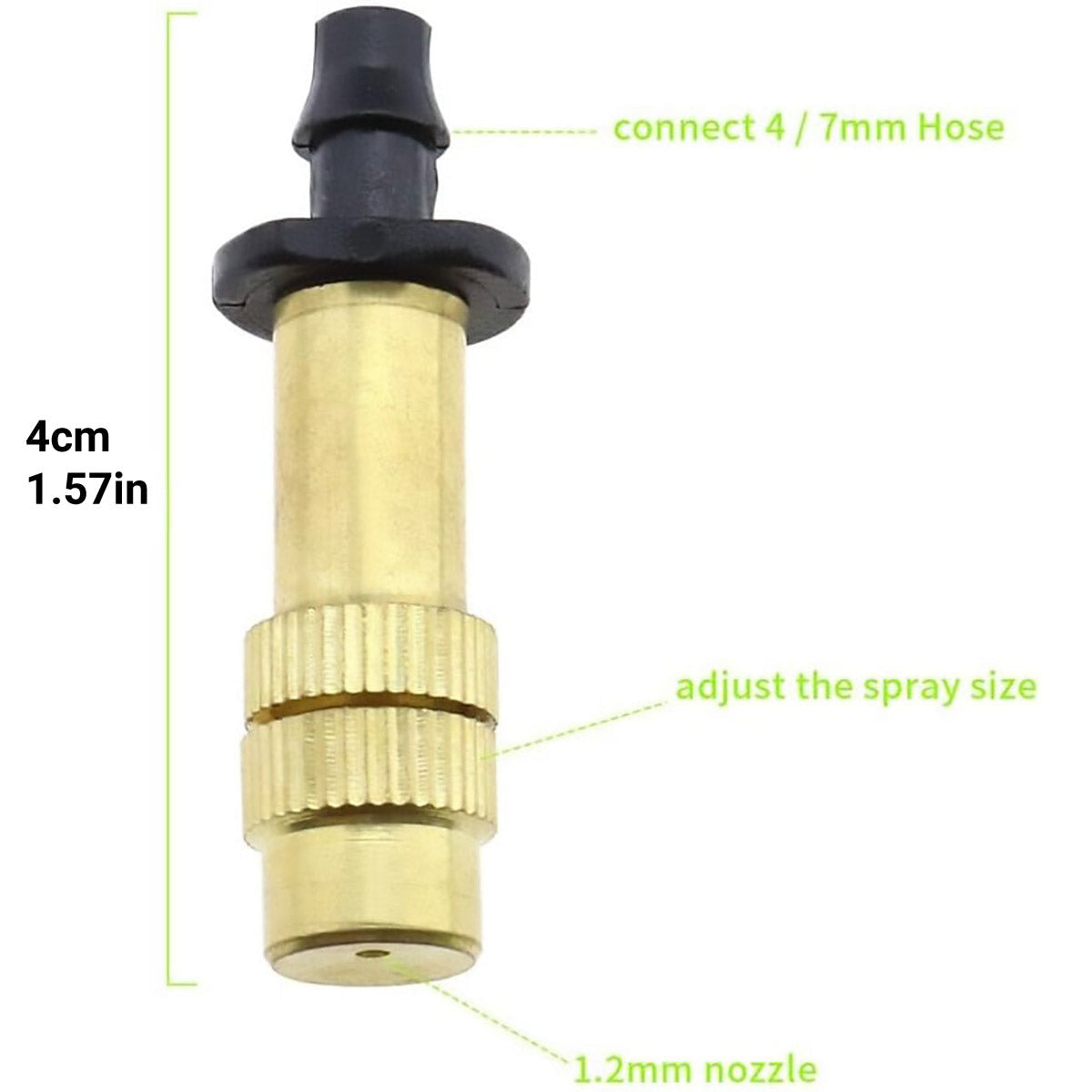 10pcs Adjustable Atomizing Copper Nozzles — view 4