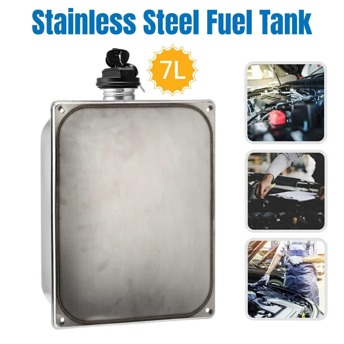 7L Stainless Steel Auxiliary Fuel — view 2