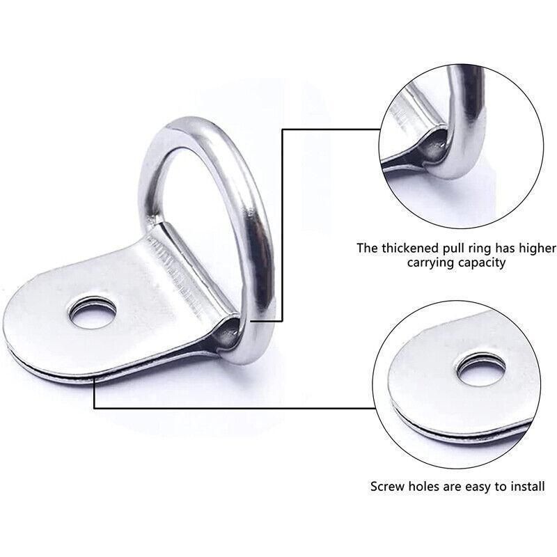 30PCS D-Ring Tie Downs Metal — view 5