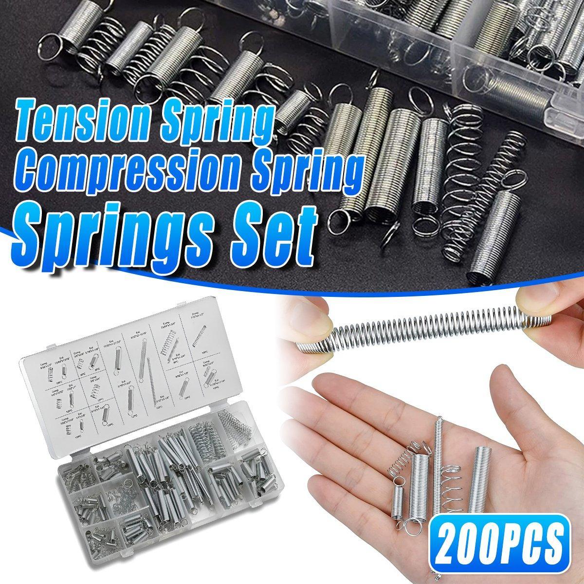 200PCS Tension Compression Springs Assortment — view 2