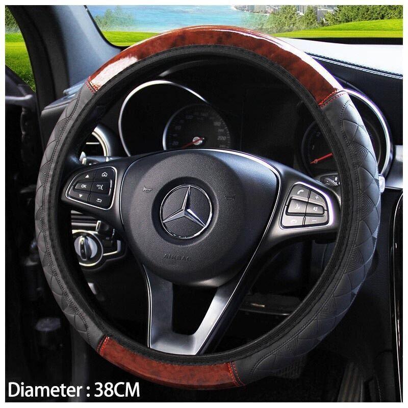 PU Leather Car Steering Wheel — view 2
