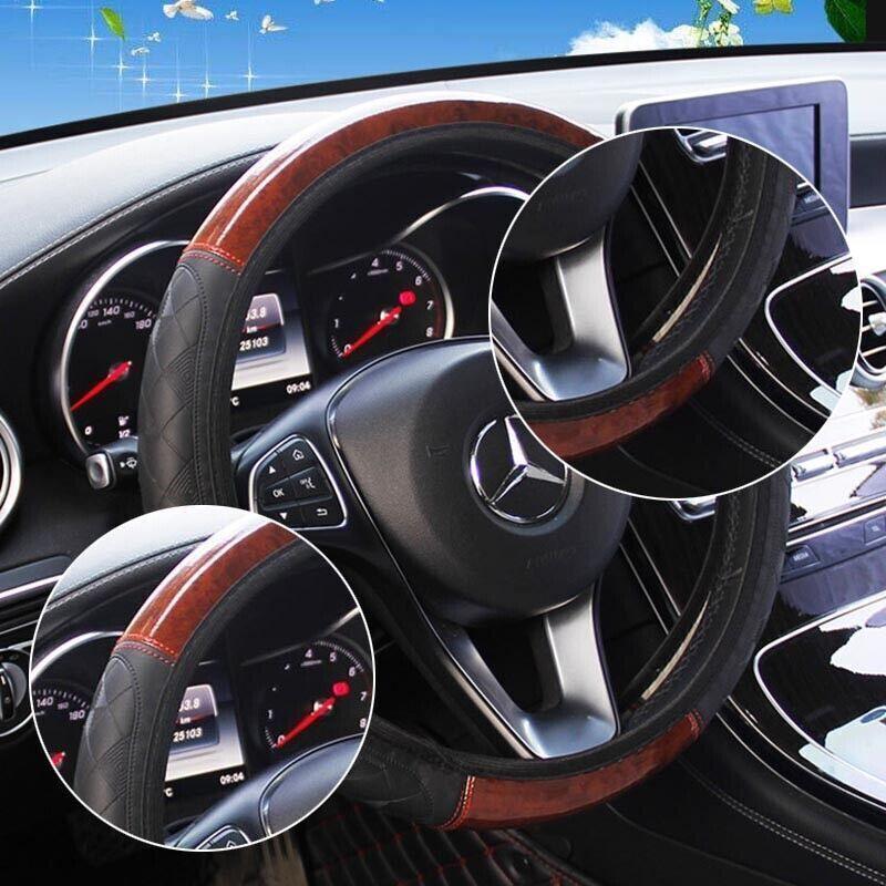 PU Leather Car Steering Wheel — view 4
