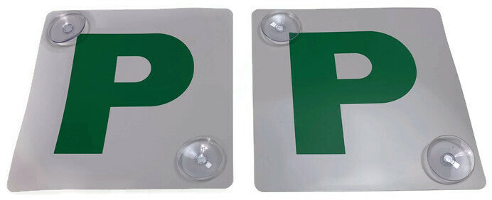 2x Green P Plates Suction Probationary — view 5