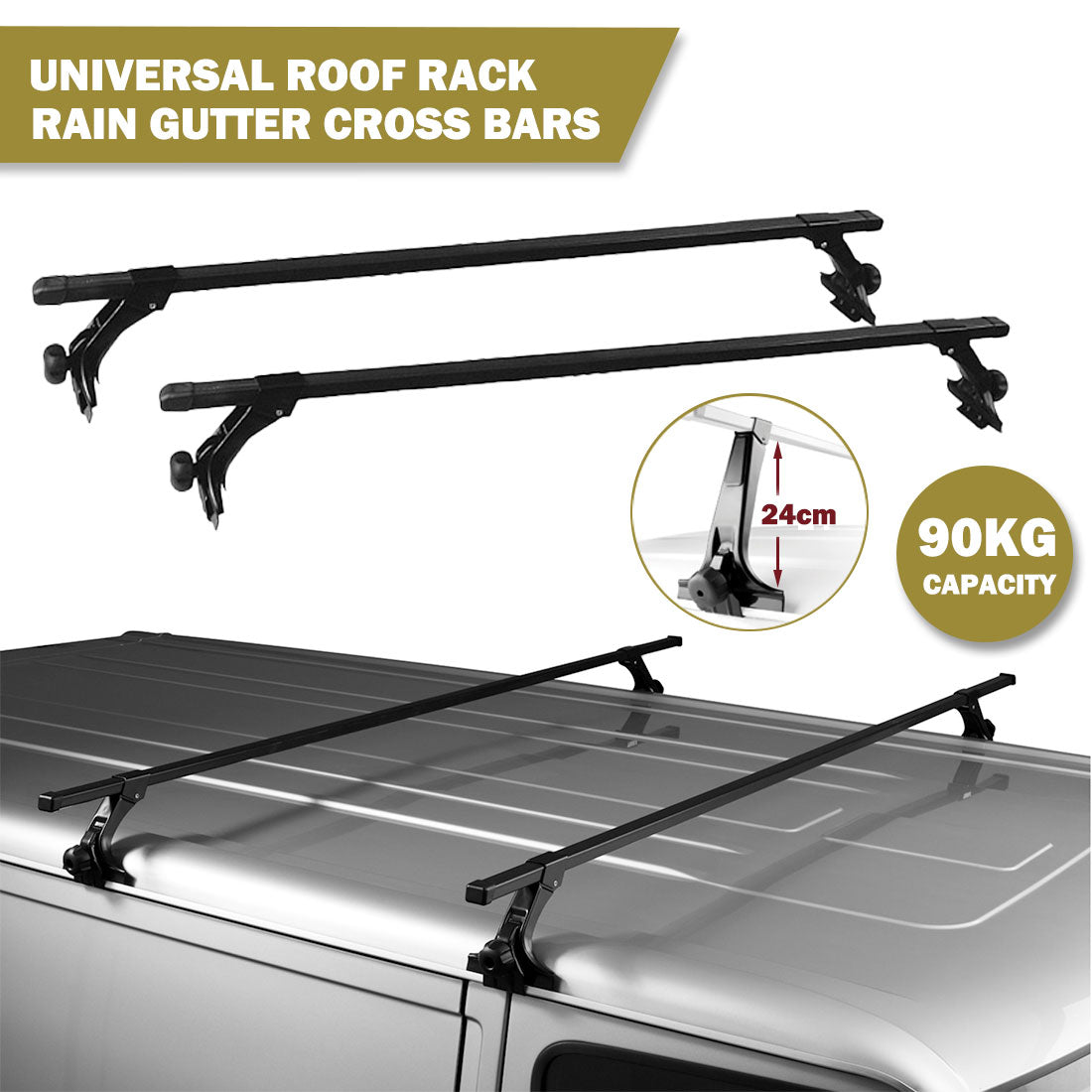 120cm Universal Rain Gutter Car Roof — view 5