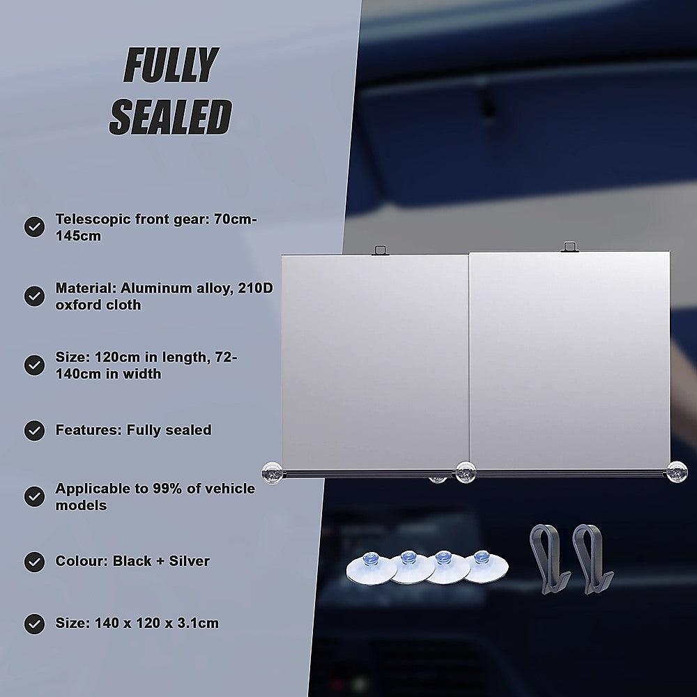 Retractable Sunshade for Car Windshield UV — view 12