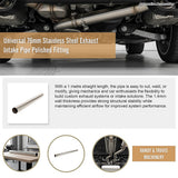 Universal 76mm Stainless Steel Exhaust — view 11