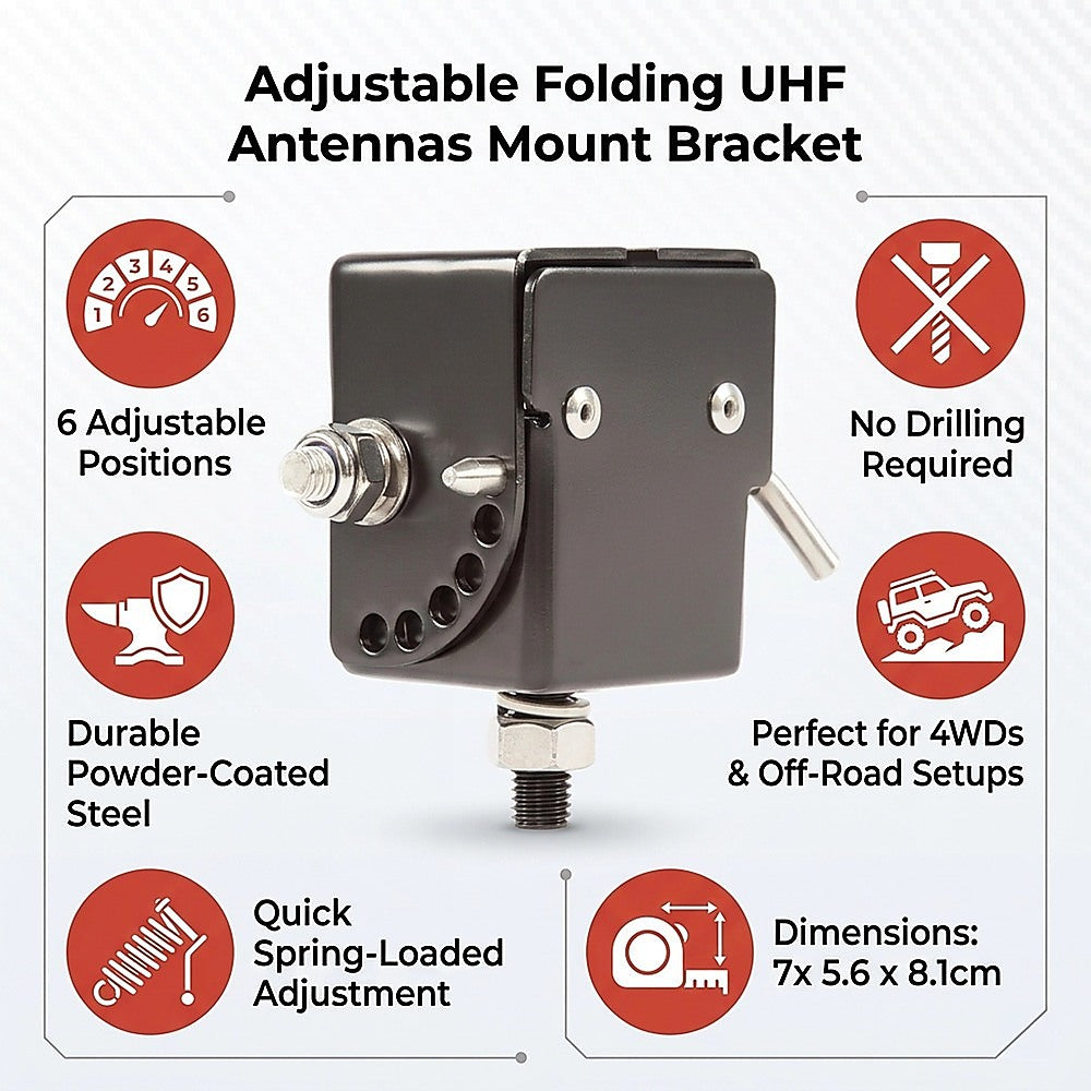 Adjustable Folding UHF Antennas Mount — view 10