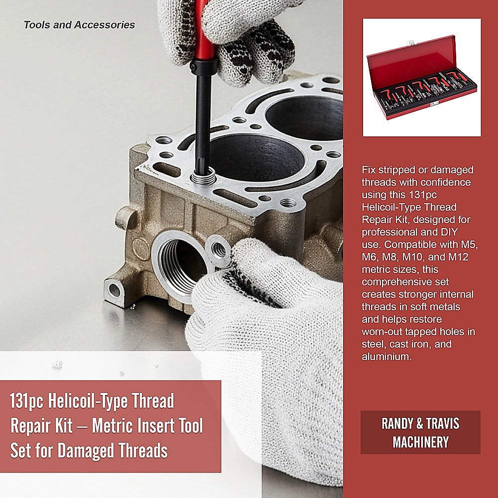 131pc Helicoil-Type Thread Repair Kit — view 11