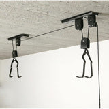 Heavy duty bike hoist pulley lift — view 4