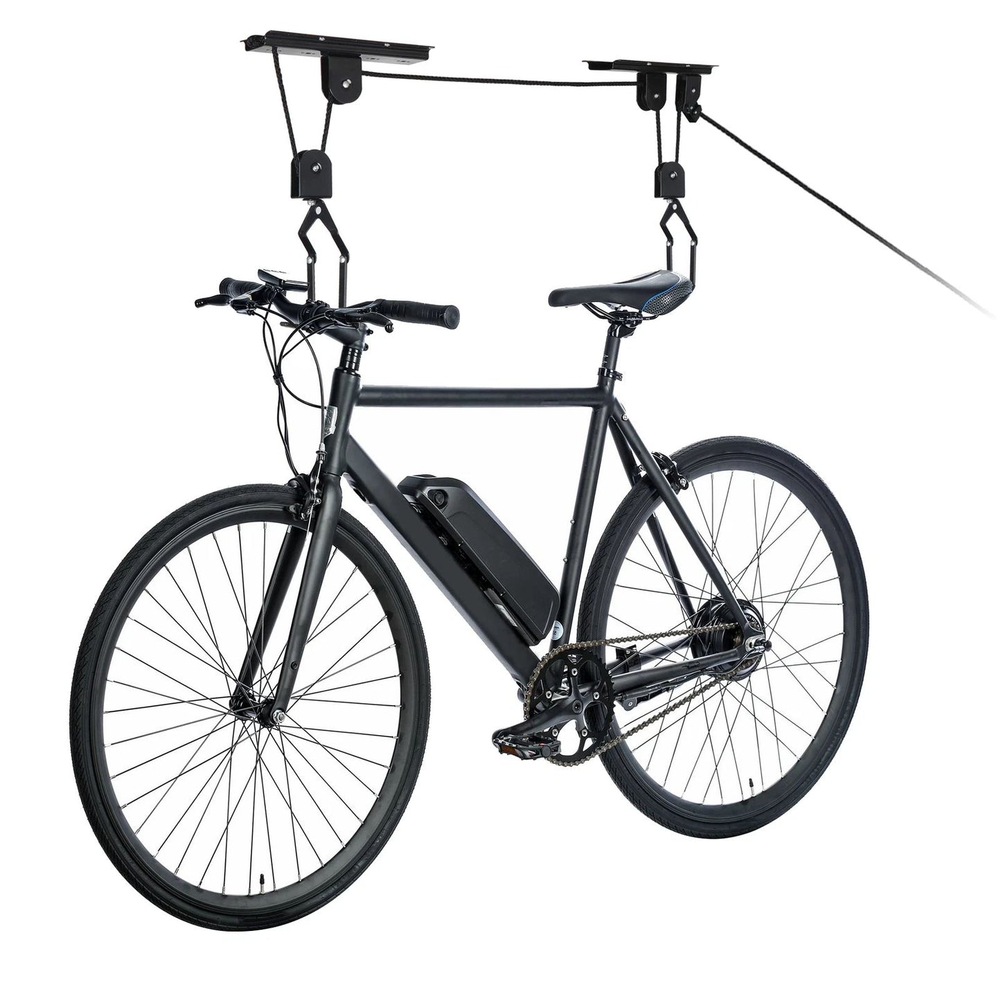 Heavy duty bike hoist pulley lift — view 5
