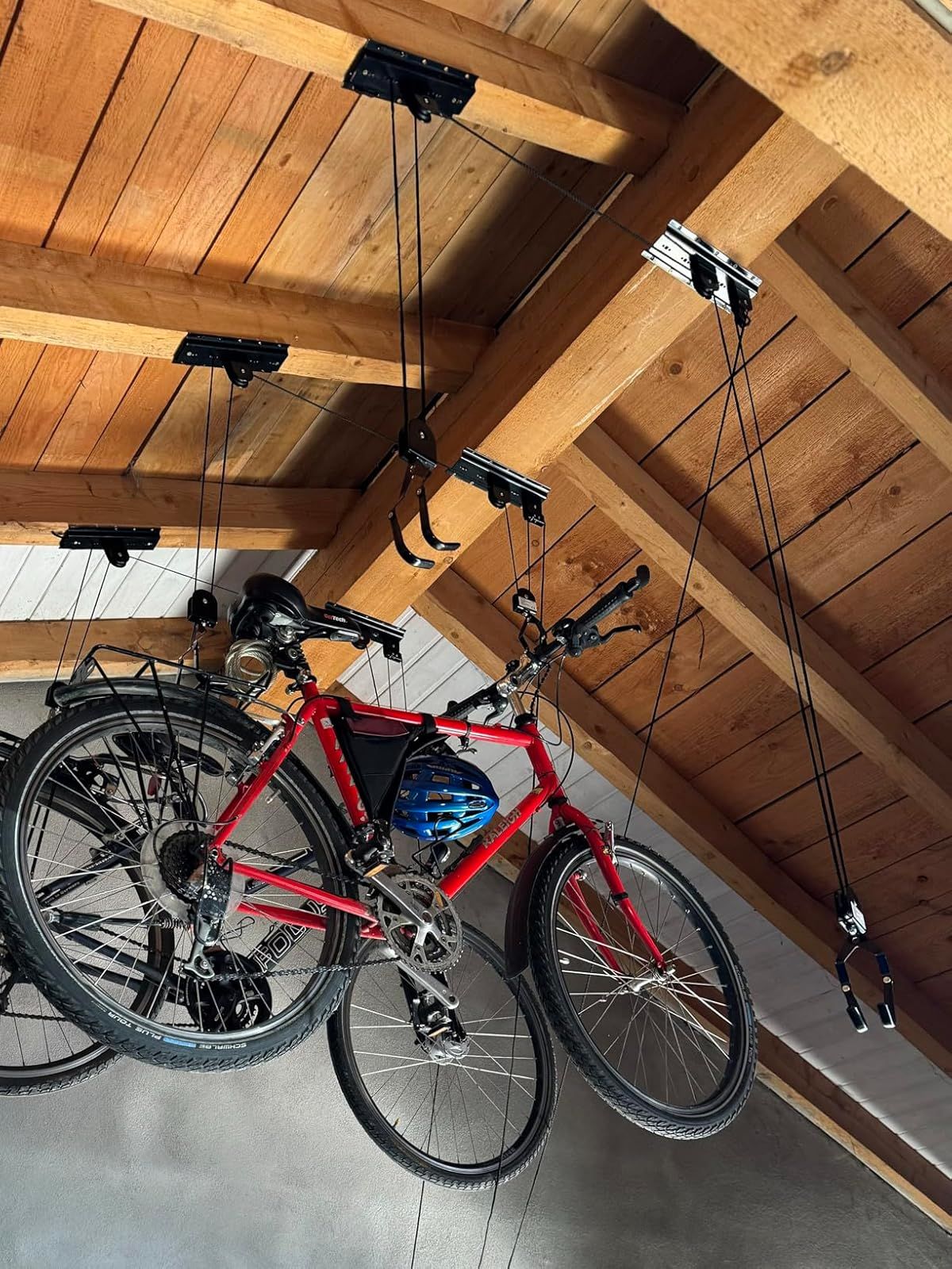 Heavy duty bike hoist pulley lift — view 6