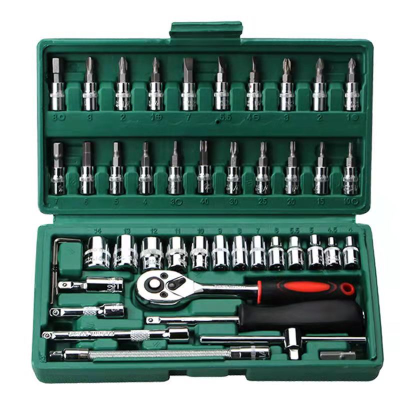46-Piece Professional Socket Wrench Set 1/4 — view 6