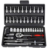 46-Piece Professional Socket Wrench Set 1/4 — view 2