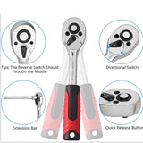 46-Piece Professional Socket Wrench Set 1/4 — view 4