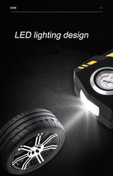 Portable 12V Tyre Inflator with LED — view 4