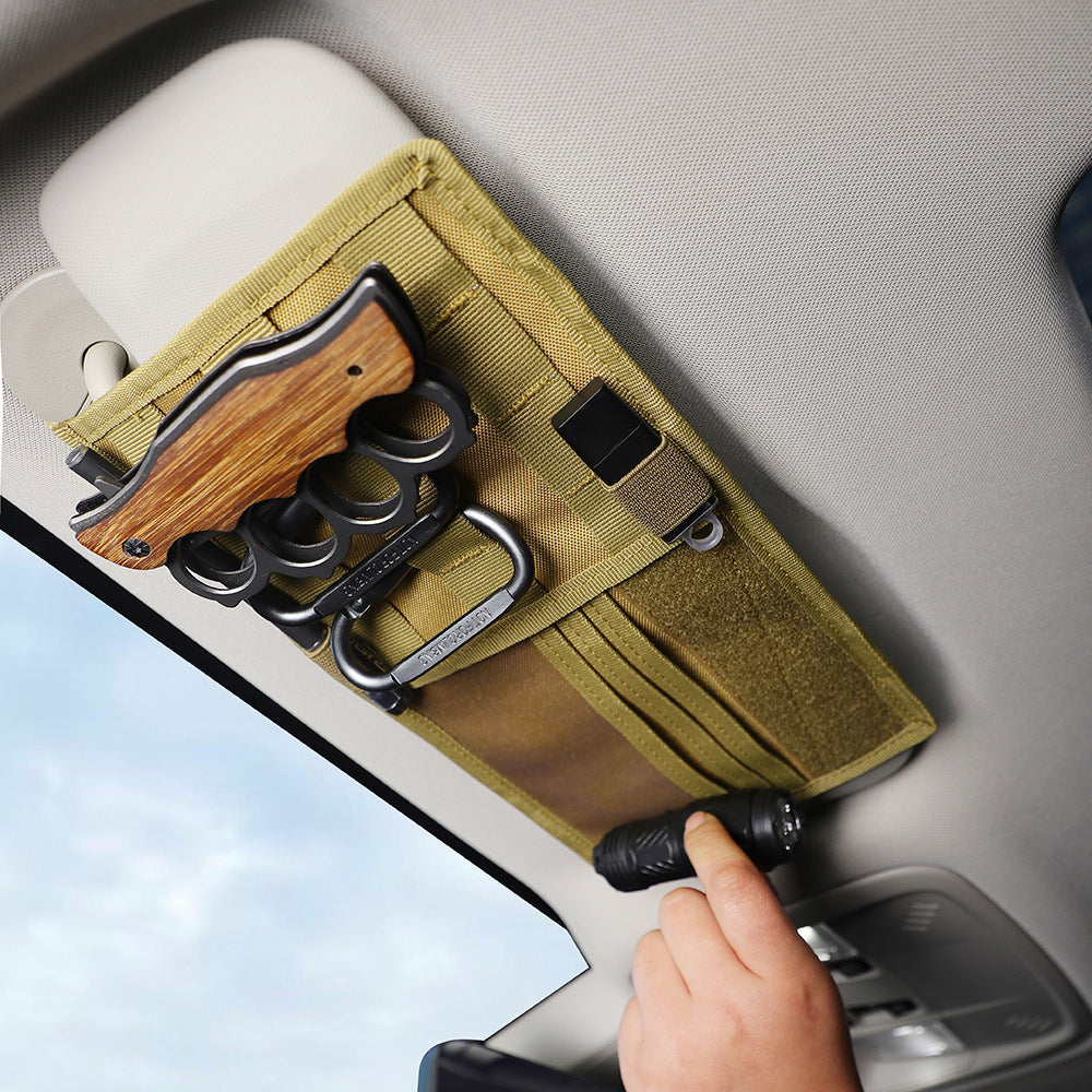 Black Car Sun Visor Organiser Tactical — view 4