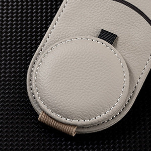 Beige Multifunctional Car Sun Visor Glasses — view 2