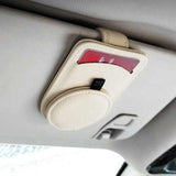 Beige Multifunctional Car Sun Visor Glasses — view 3