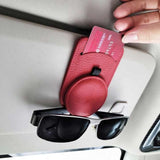 Beige Multifunctional Car Sun Visor Glasses — view 6