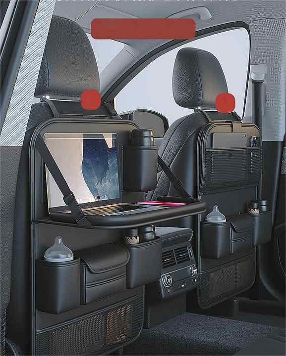 Leather Car Seat Back Organiser — view 4