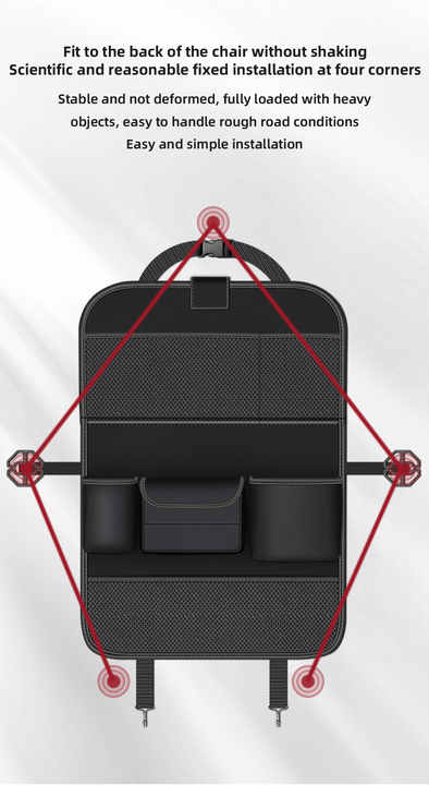 Leather Car Seat Back Organiser — view 6