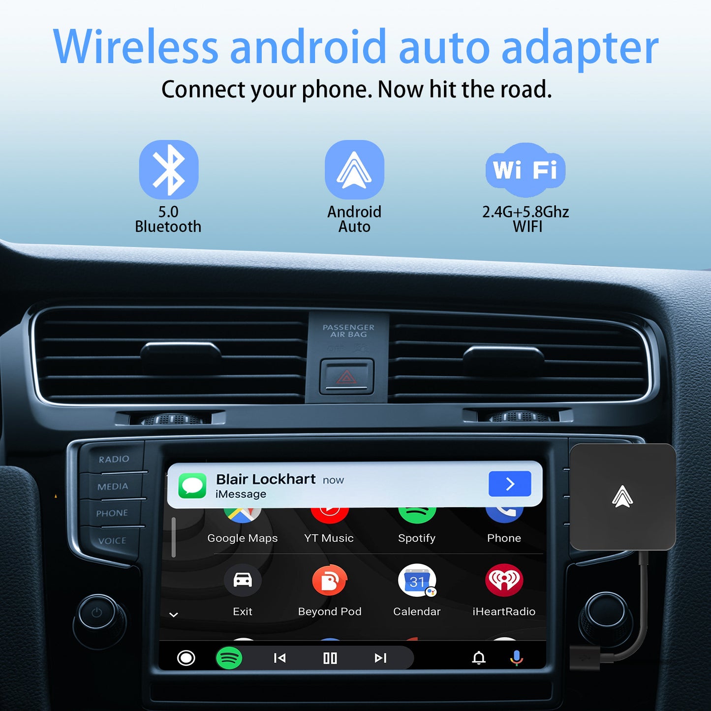 Car Wireless Android Auto Adapter Transform — view 4