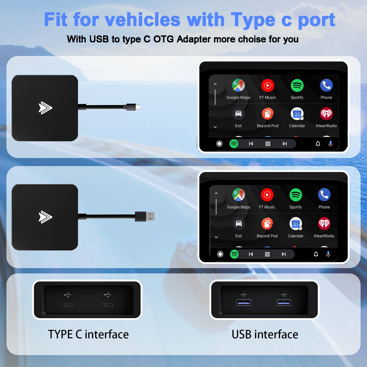 Car Wireless Android Auto Adapter Transform — view 6