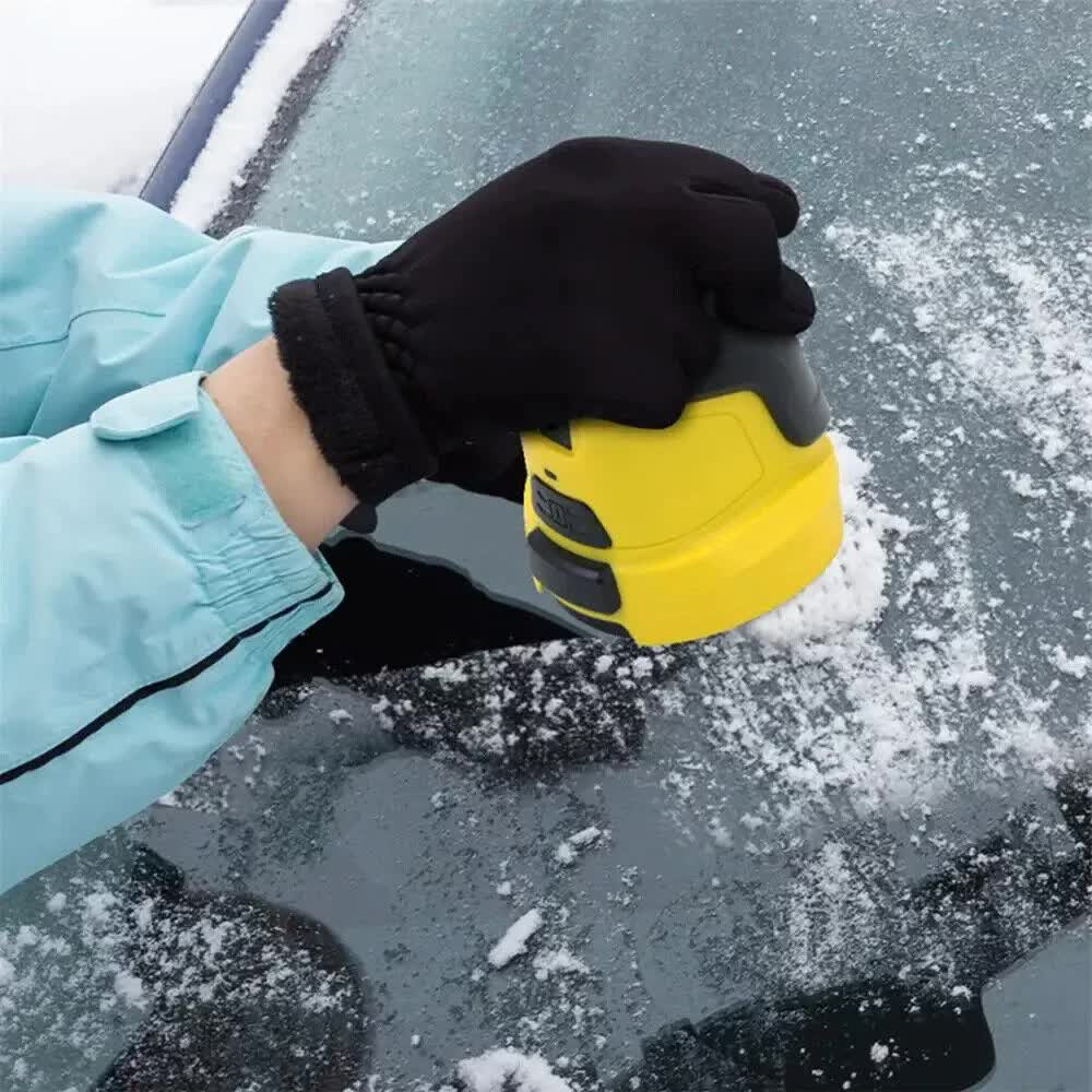Yellow Rechargeable Electric Ice Scraper Handheld — view 4