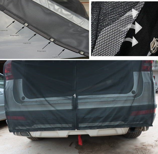 S Magnetic Car Tailgate Mosquito Net — view 3