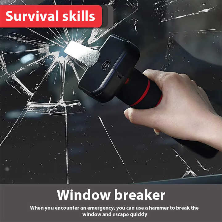 Red Emergency Car Window Breaker Tool — view 6