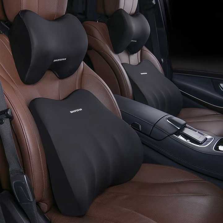 Black Memory Foam Car Seat Neck — view 2