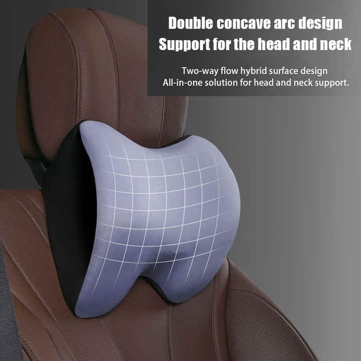 Black Memory Foam Car Seat Neck — view 3