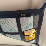 Beige Car Roof Triangular Storage Net — view 4