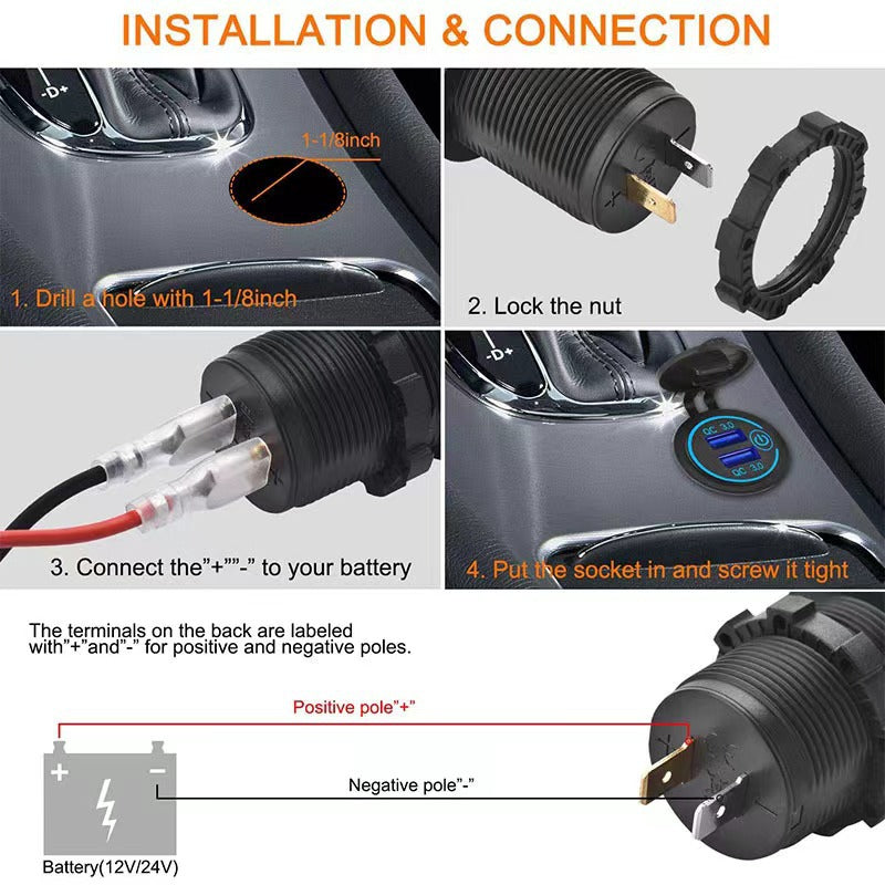 2 PCS 45W Car USB Charger — view 7