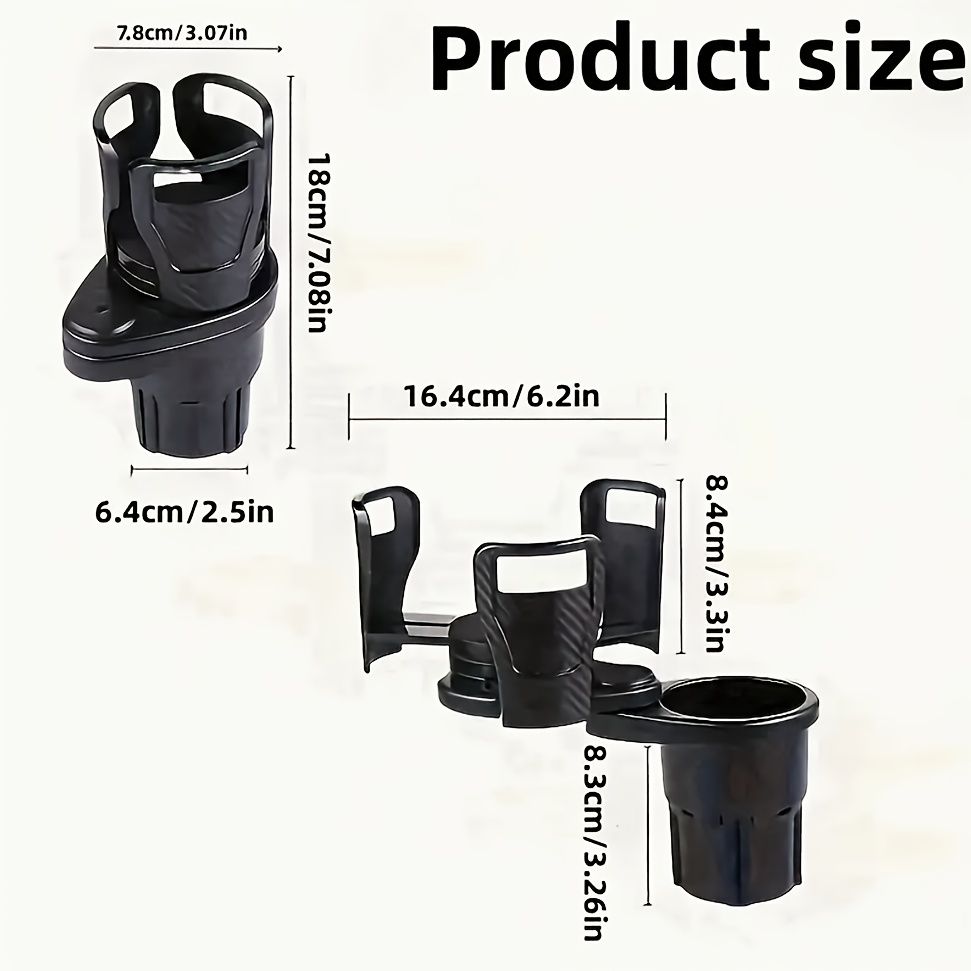 3 PCS Black 2-in-1 Universal Car Cup — view 8