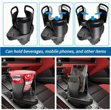 3 PCS Black 2-in-1 Universal Car Cup — view 9