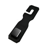 Black Premium PU Leather Car Headrest — view 2