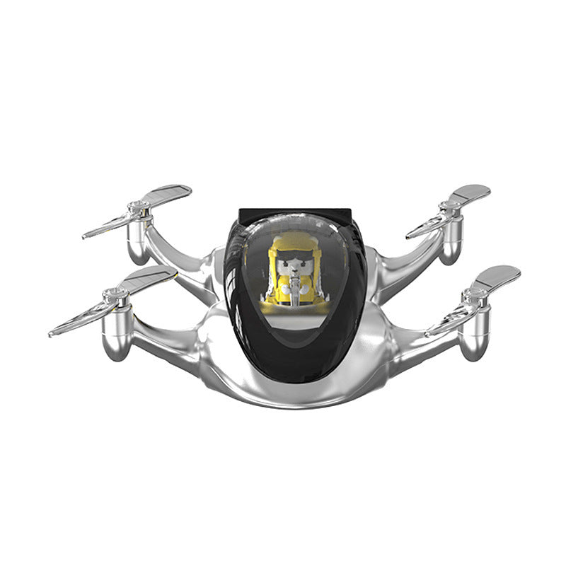 Silver Solar Powered Drone Car Air — view 2