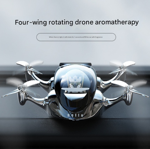 Silver Solar Powered Drone Car Air — view 3