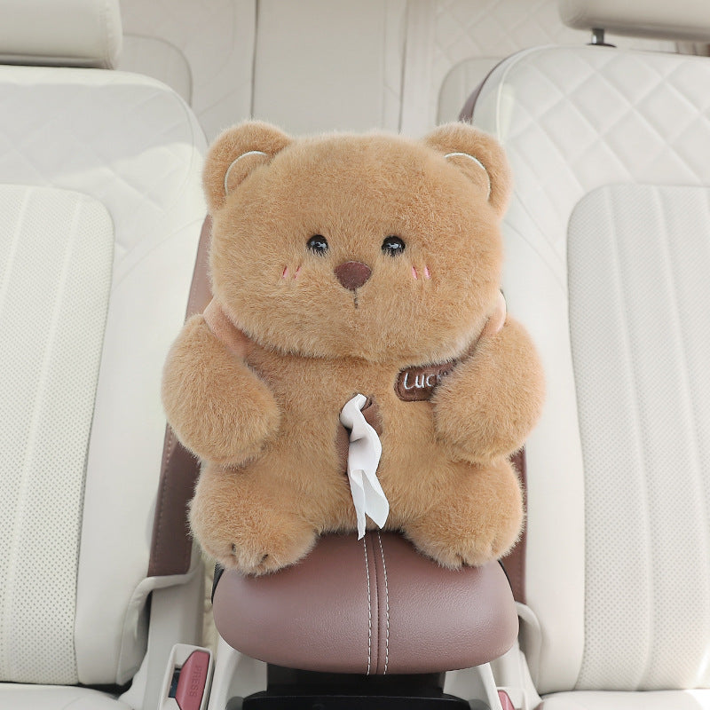 Plush Car Tissue Holder with Storage — view 7