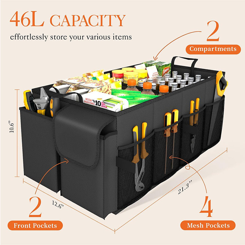 Car Trunk Storage Box Foldable Organiser — view 3