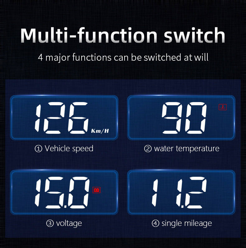 Compact OBD2 Car Head-Up Display — view 6