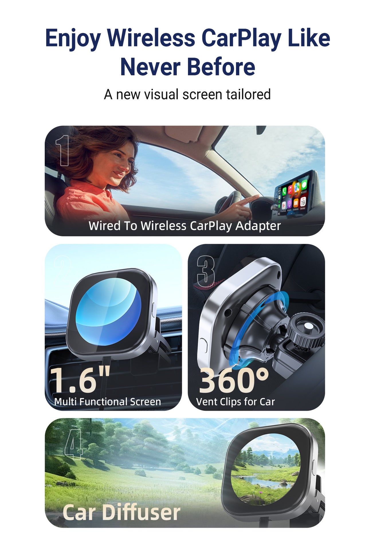 Wireless CarPlay Adapter with 1.6 — view 10