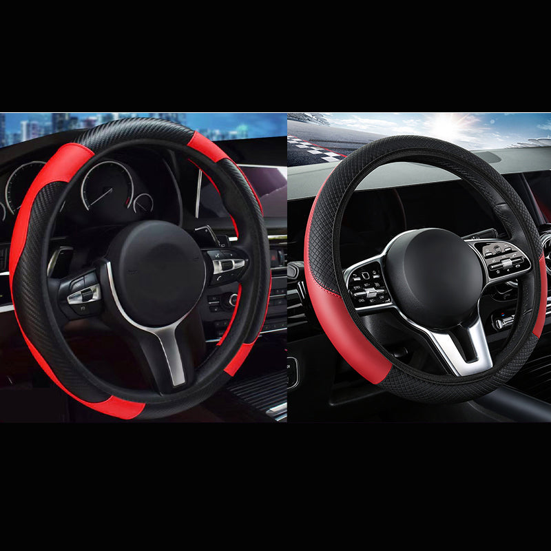 2-Pack Carbon Fibre Steering Wheel Cover — view 5