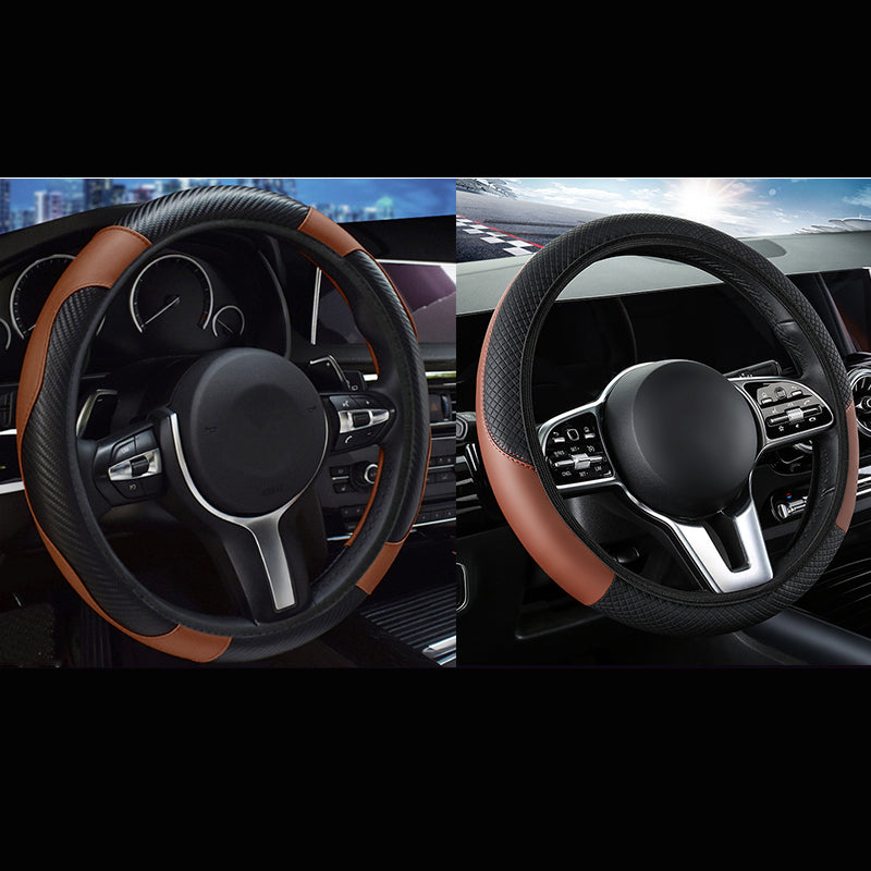2-Pack Carbon Fibre Steering Wheel Cover — view 3